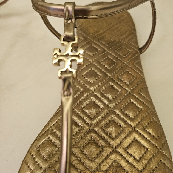 Tory Burch Marion Quilted Sandal Sz 9 - Picture 8 of 16